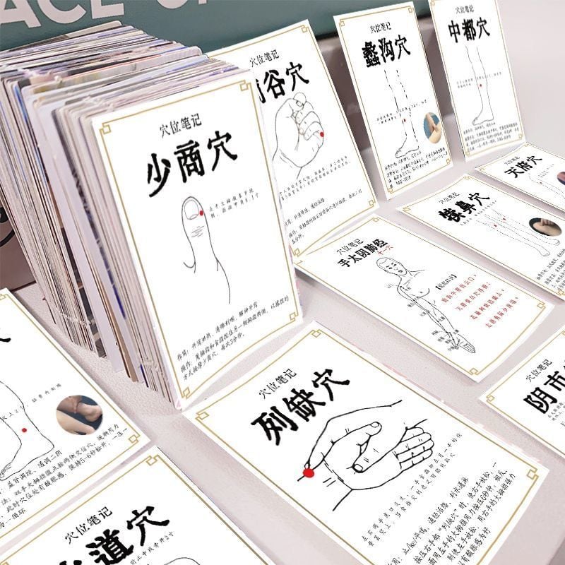 375pcs Acupuncture Point Stickers | Energy Healing & Self-Care Guide